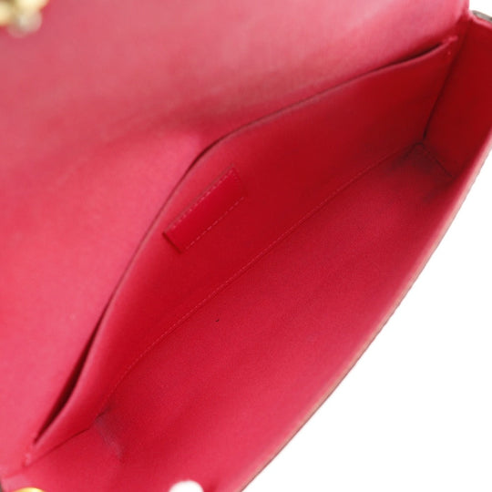 LOUIS VUITTON Shoulder Bag M61787 Monogram Vernis pink Chain wallet Pochette wallet Felice Women Used Authentic