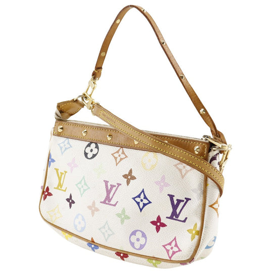 LOUIS VUITTON Pouch M92649 Monogram multicolor White Accessory pouch Pochette Accessoar Women Used Authentic