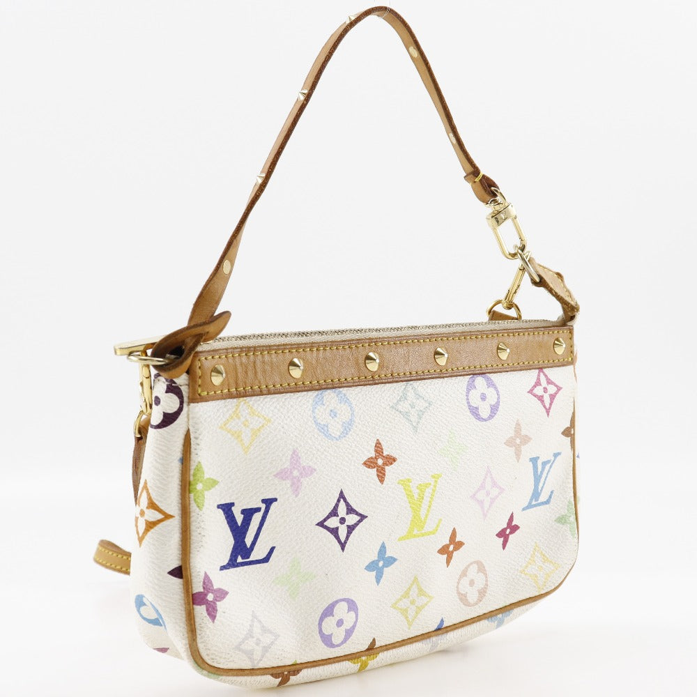 LOUIS VUITTON Pouch M92649 Monogram multicolor White Accessory pouch Pochette Accessoar Women Used Authentic