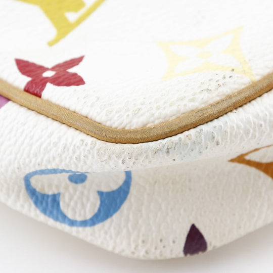 LOUIS VUITTON Pouch M92649 Monogram multicolor White Accessory pouch Pochette Accessoar Women Used Authentic