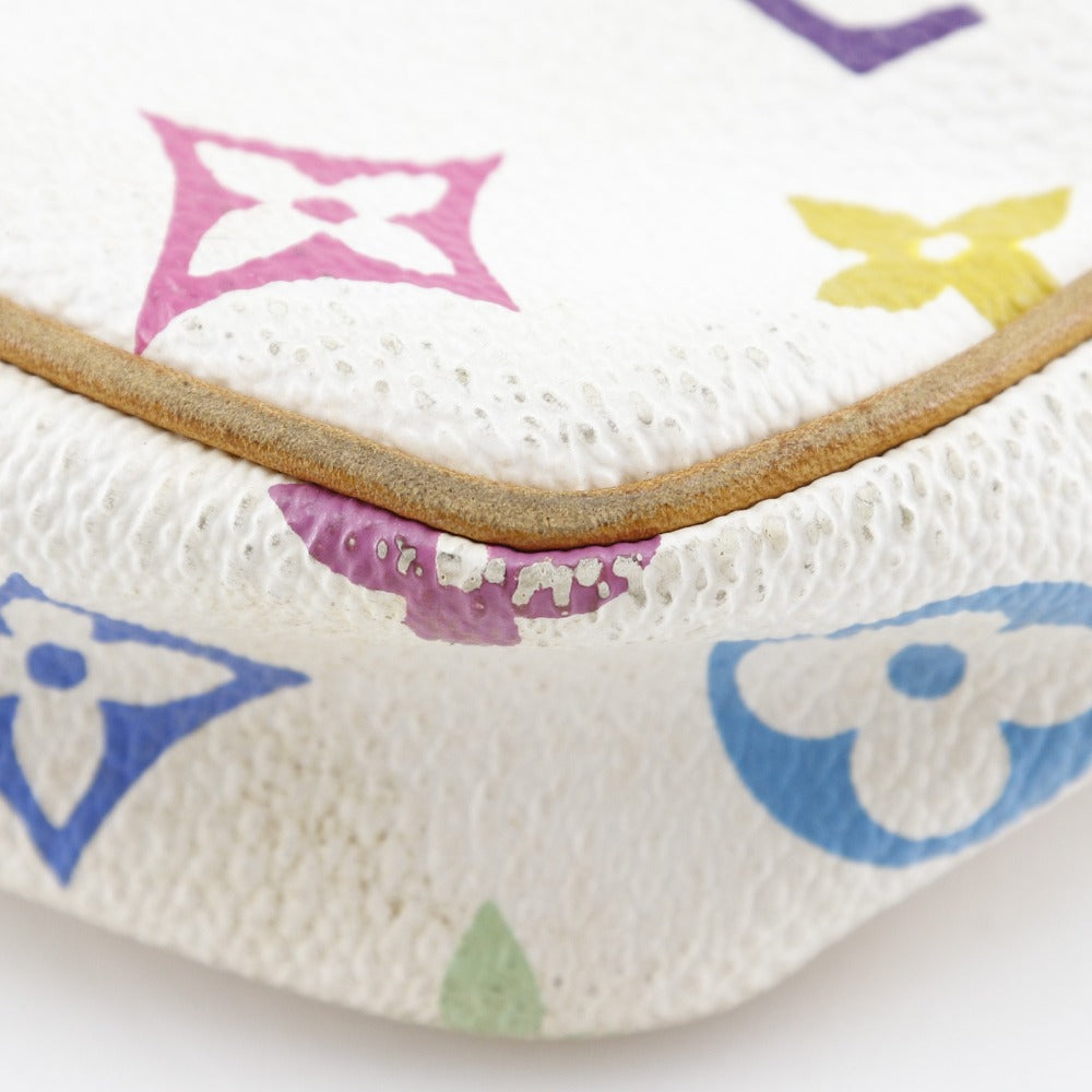 LOUIS VUITTON Pouch M92649 Monogram multicolor White Accessory pouch Pochette Accessoar Women Used Authentic
