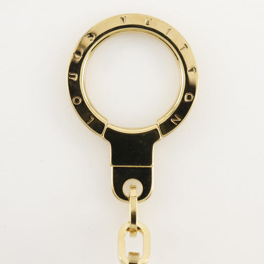 LOUIS VUITTON charm M51911 Monogram Multicolor, Plated Gold White key ring With light Astropill Women Used Authentic
