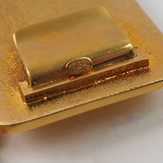 CHANEL belt A07689 Plated Gold gold With logo Chain Women 70 Used Authentic