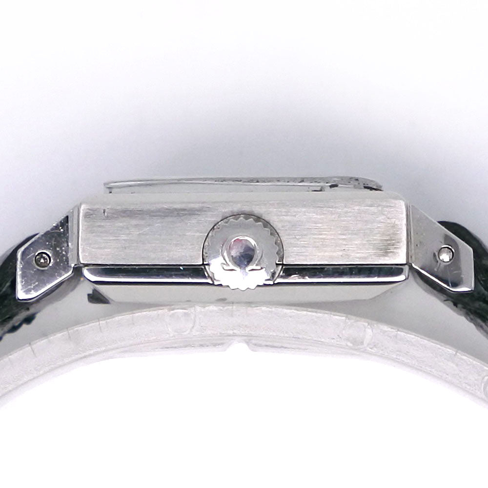 OMEGA Watches Hand Winding Stainless Steel , Embossed Leather Silver cal.1070 Geneva Silver dial Women Used Authentic