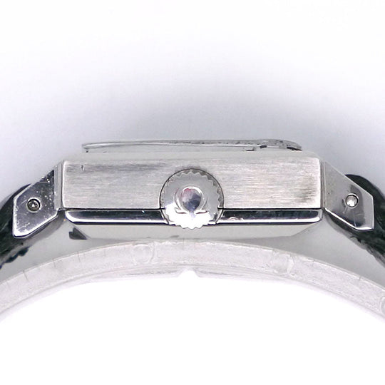 OMEGA Watches Hand Winding Stainless Steel , Embossed Leather Silver cal.1070 Geneva Silver dial Women Used Authentic