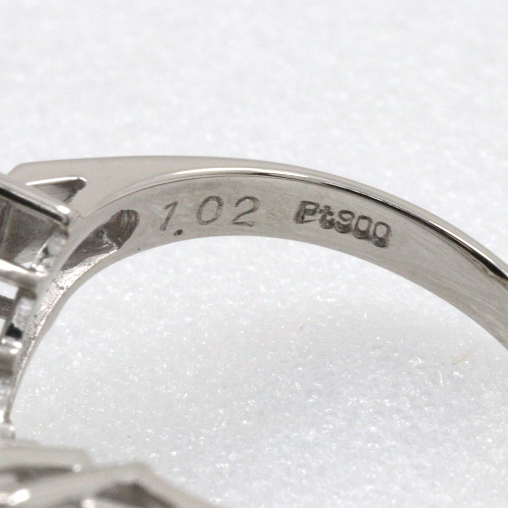 JEWELRY Ring Pt900Platinum, Diamond Silver 7P diamond V character