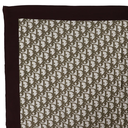 Christian Dior scarf silk Brown Trotter Women Used Authentic
