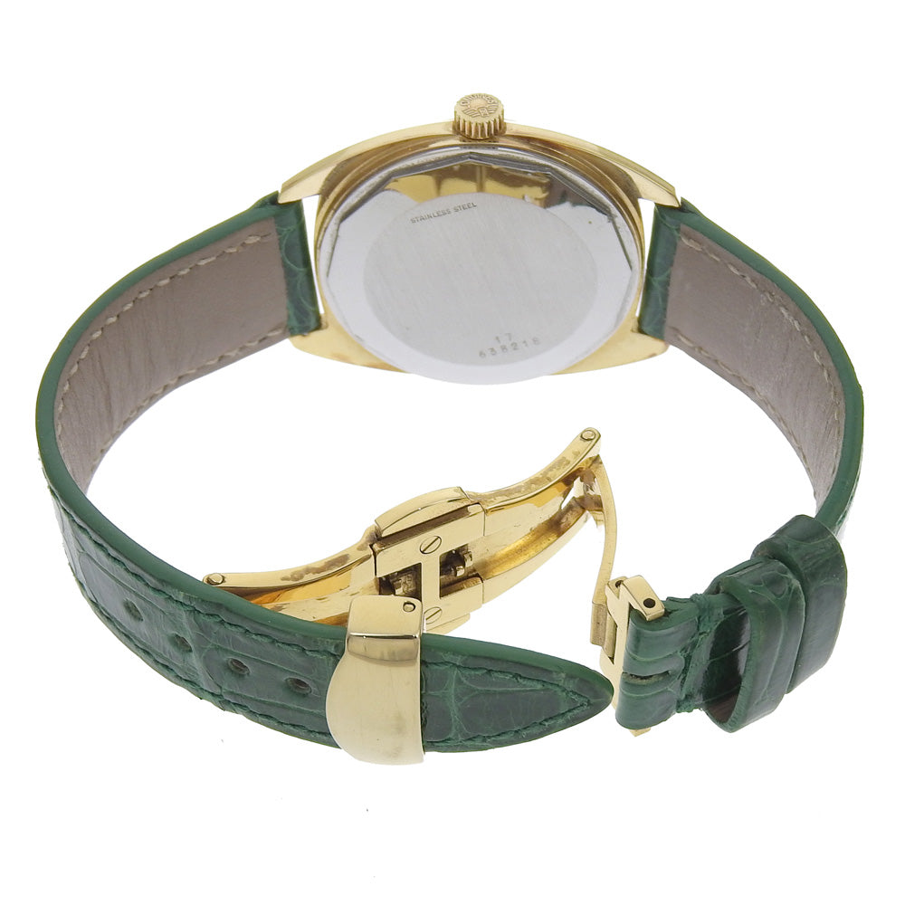 LONGINES Watches Mechanical Automatic 741591 Stainless Steel, Plated Gold, Embossed Leather gold cal.L890.1 vintage gold dial mens Used Authentic