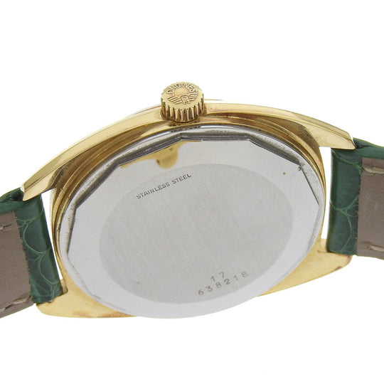 LONGINES Watches Mechanical Automatic 741591 Stainless Steel, Plated Gold, Embossed Leather gold cal.L890.1 vintage gold dial mens Used Authentic