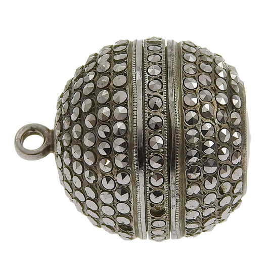 BUCHERER Watches Stainless Steel, Rhinestone Silver Pendant watch Women Used Authentic