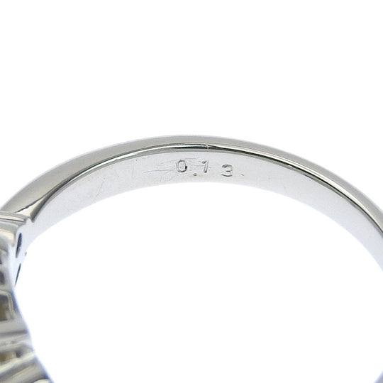 JEWELRY Ring Pt900Platinum, Black Pearl, Diamond Silver Women Used Authentic