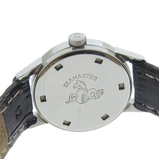 OMEGA Watches Hand Winding 515.001 Stainless Steel , Embossed Leather Silver vintage Seamaster Silver dial