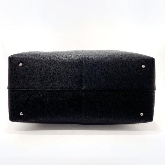 TOD'S Tote Bag leather black Travel bag Duffle bag DI BAG WEEKEND Women Used Authentic