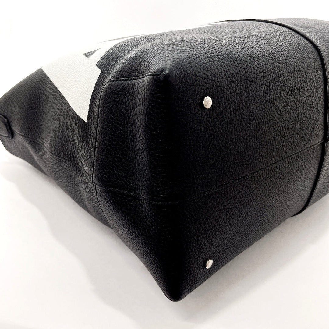 TOD'S Tote Bag leather black Travel bag Duffle bag DI BAG WEEKEND Women Used Authentic