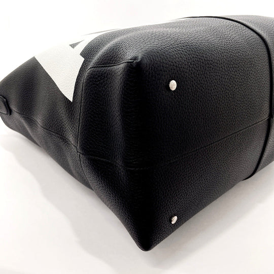 TOD'S Tote Bag leather black Travel bag Duffle bag DI BAG WEEKEND Women Used Authentic