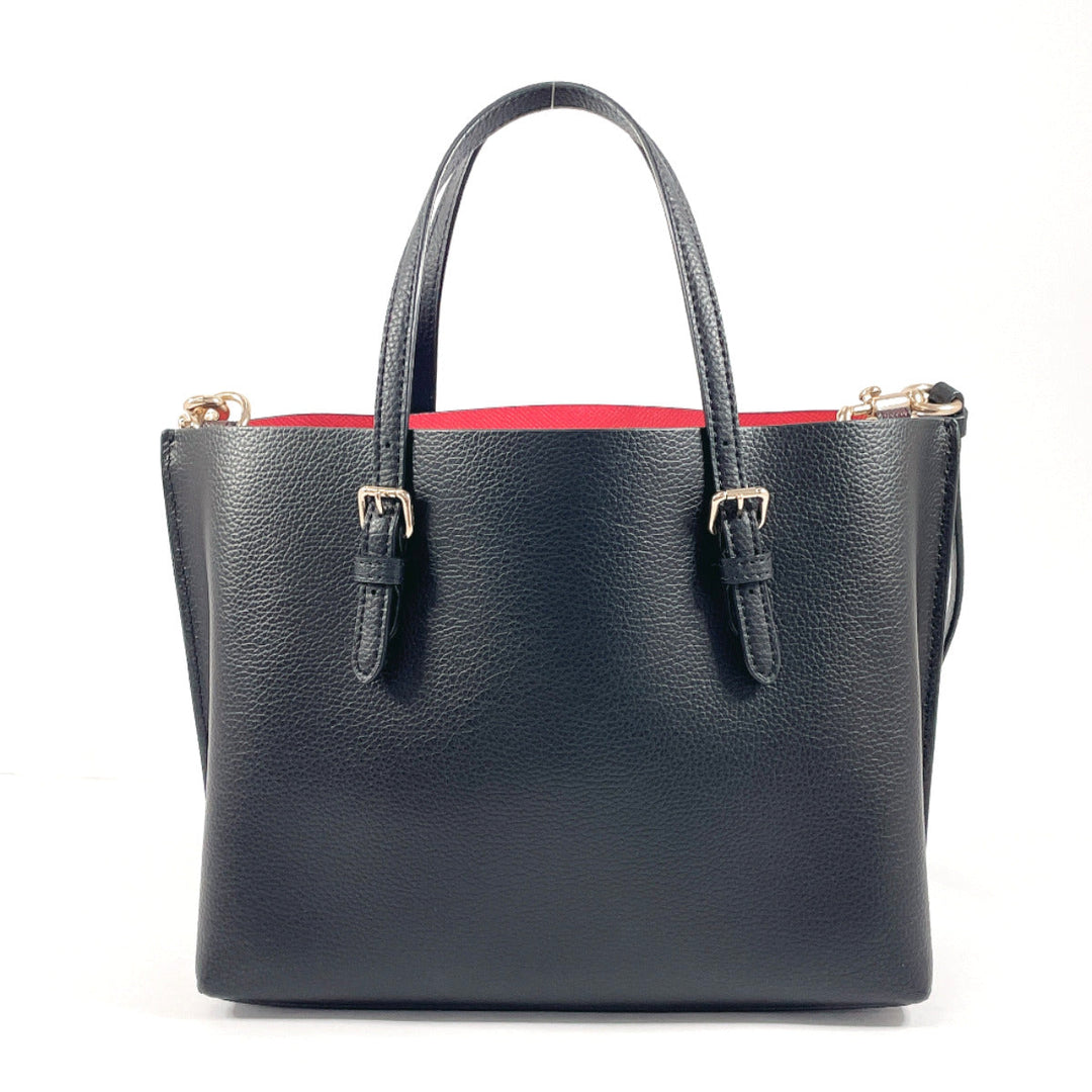 COACH Tote Bag C4084 leather black Molly 2WAY Women Used Authentic