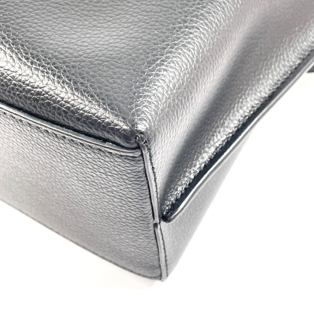 COACH Tote Bag C4084 leather black Molly 2WAY Women Used Authentic