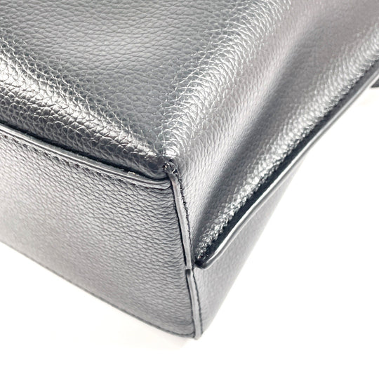 COACH Tote Bag C4084 leather black Molly 2WAY Women Used Authentic