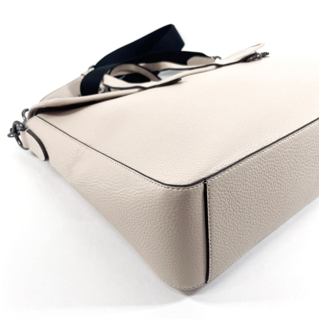 COACH Business bag C9875 leather Ivory 2WAY sullivan portfolio brief mens Used Authentic