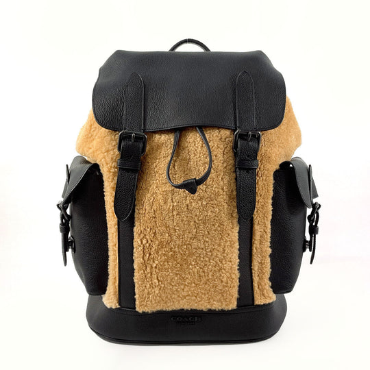 COACH Backpack C1241 leather Brown Hudson Backpack mens Used Authentic