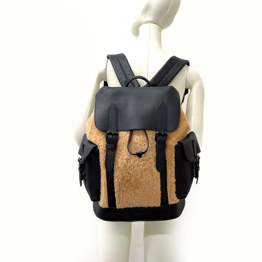 COACH Backpack C1241 leather Brown Hudson Backpack mens Used Authentic