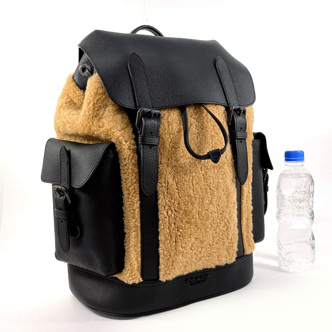 COACH Backpack C1241 leather Brown Hudson Backpack mens Used Authentic