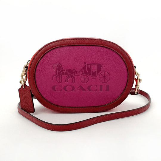 COACH Shoulder Bag C5777 leather pink