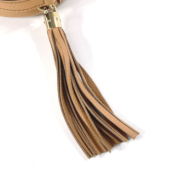 GUCCI Shoulder Bag 747779 leather beige Soho