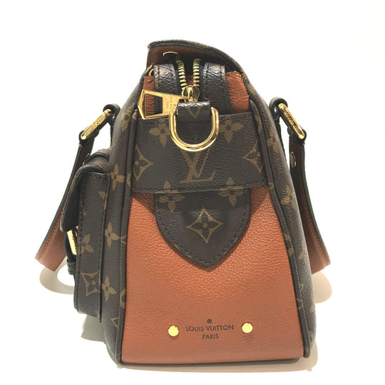 LOUIS VUITTON Handbag M43481 Monogram canvas caramel Monogram Manhattan Women Used Authentic