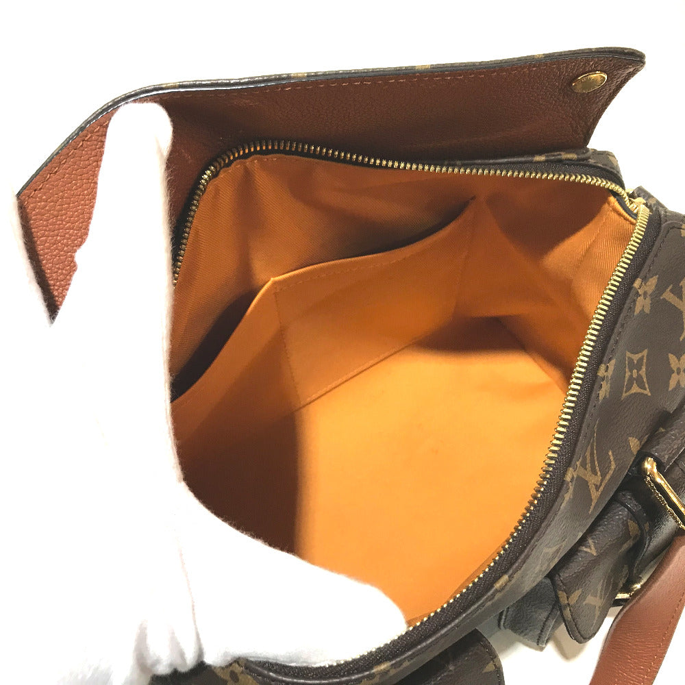 LOUIS VUITTON Handbag M43481 Monogram canvas caramel Monogram Manhattan Women Used Authentic