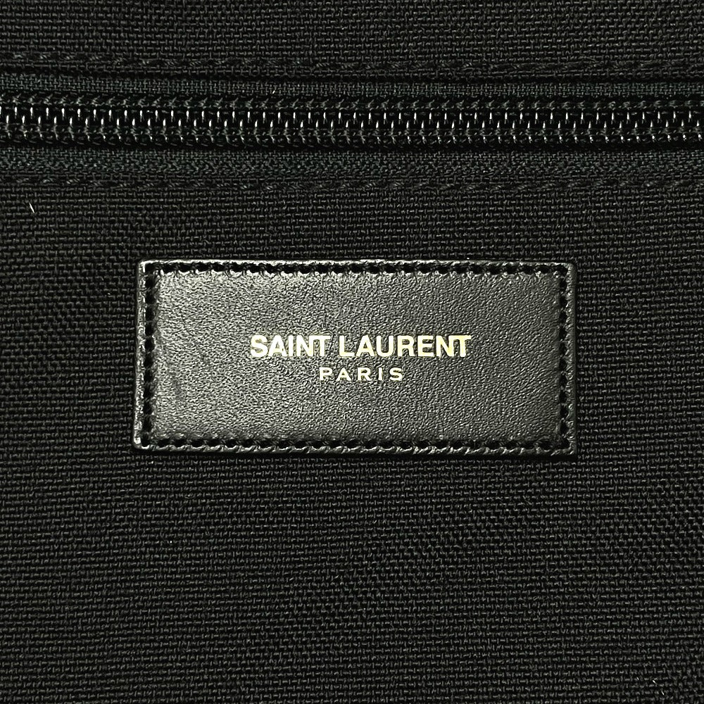 SAINT LAURENT PARIS Backpack 326865 Leather / canvas White / red / blue Multi total pattern Backpack mens Used Authentic