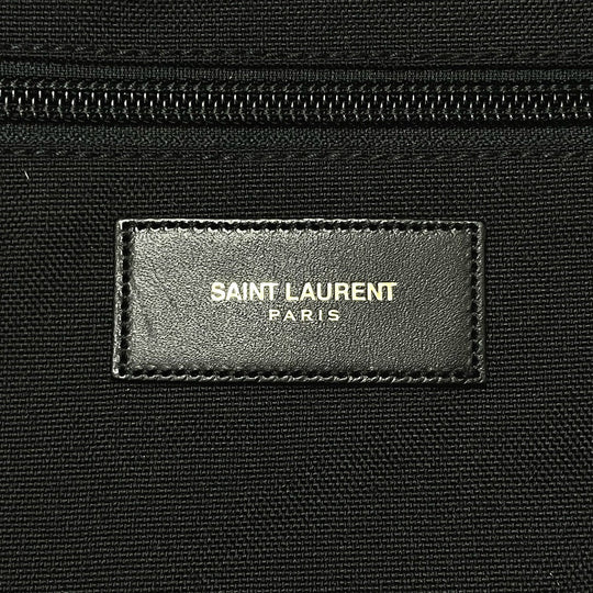 SAINT LAURENT PARIS Backpack 326865 Leather / canvas White / red / blue Multi total pattern Backpack mens Used Authentic
