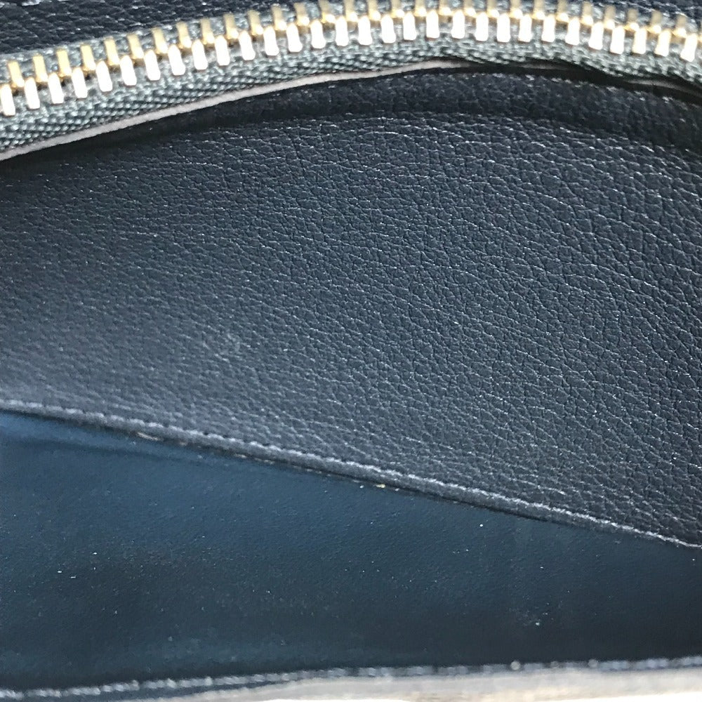 LOUIS VUITTON Long Wallet Purse M58818 Taurillon Clemence Navy Portefeuille Blaza mens Used Authentic