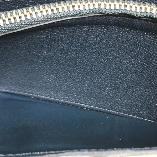 LOUIS VUITTON Long Wallet Purse M58818 Taurillon Clemence Navy Portefeuille Blaza mens Used Authentic