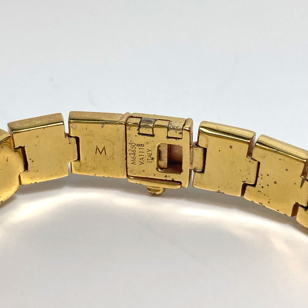 LOUIS VUITTON bracelet M64650 metal gold brasle nanogram tennis Women M Used Authentic