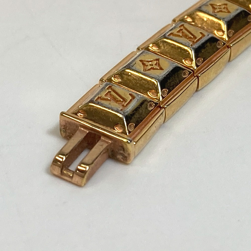 LOUIS VUITTON bracelet M64650 metal gold brasle nanogram tennis Women M Used Authentic