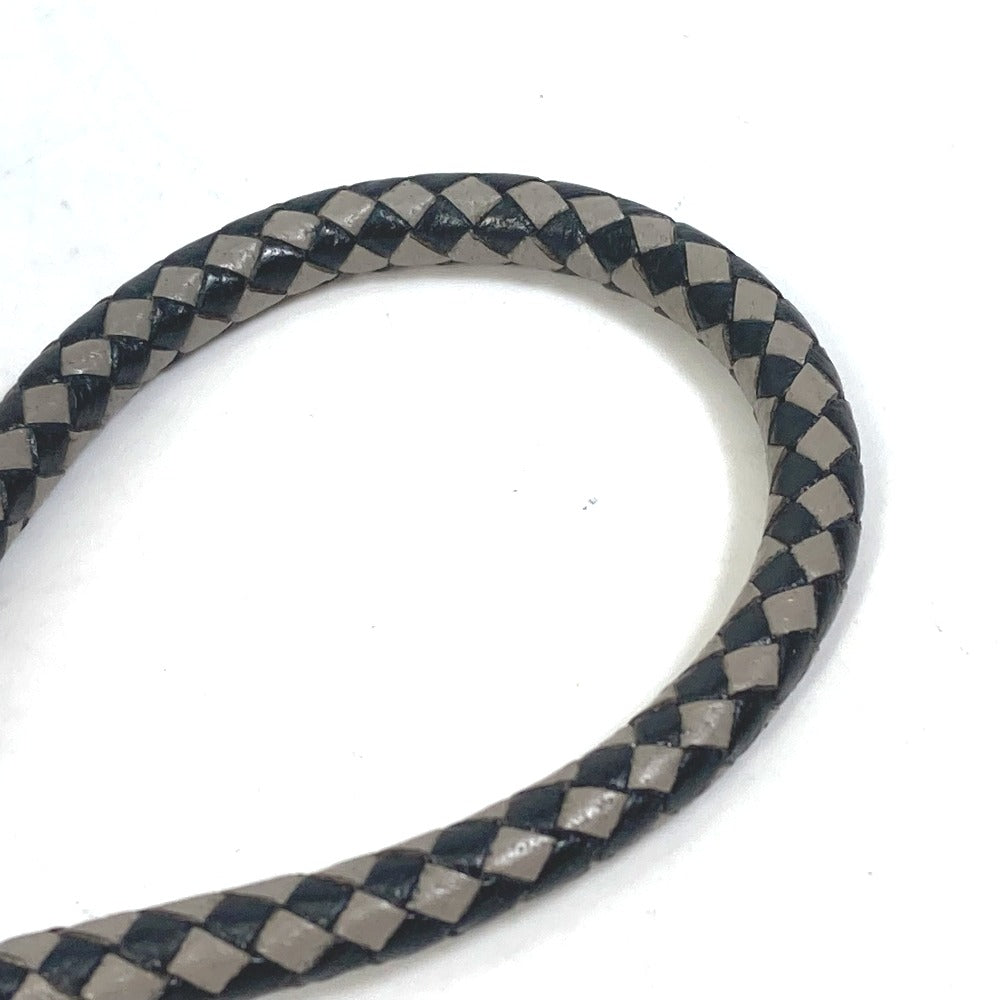 HERMES bracelet leather Black Grey Accessories Jumbo bracelet Women Used Authentic