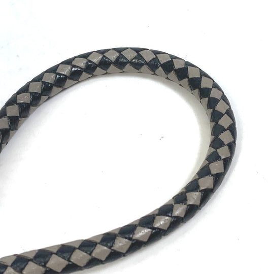 HERMES bracelet leather Black Grey Accessories Jumbo bracelet Women Used Authentic