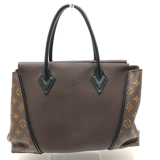 LOUIS VUITTON Handbag M41061 Monogram canvas, Cuir Orfevre leather Brown Monogram Tote W PM Women Used Authentic