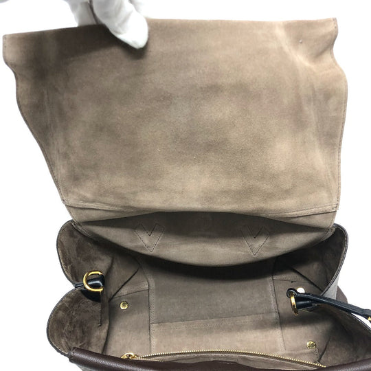 LOUIS VUITTON Handbag M41061 Monogram canvas, Cuir Orfevre leather Brown Monogram Tote W PM Women Used Authentic