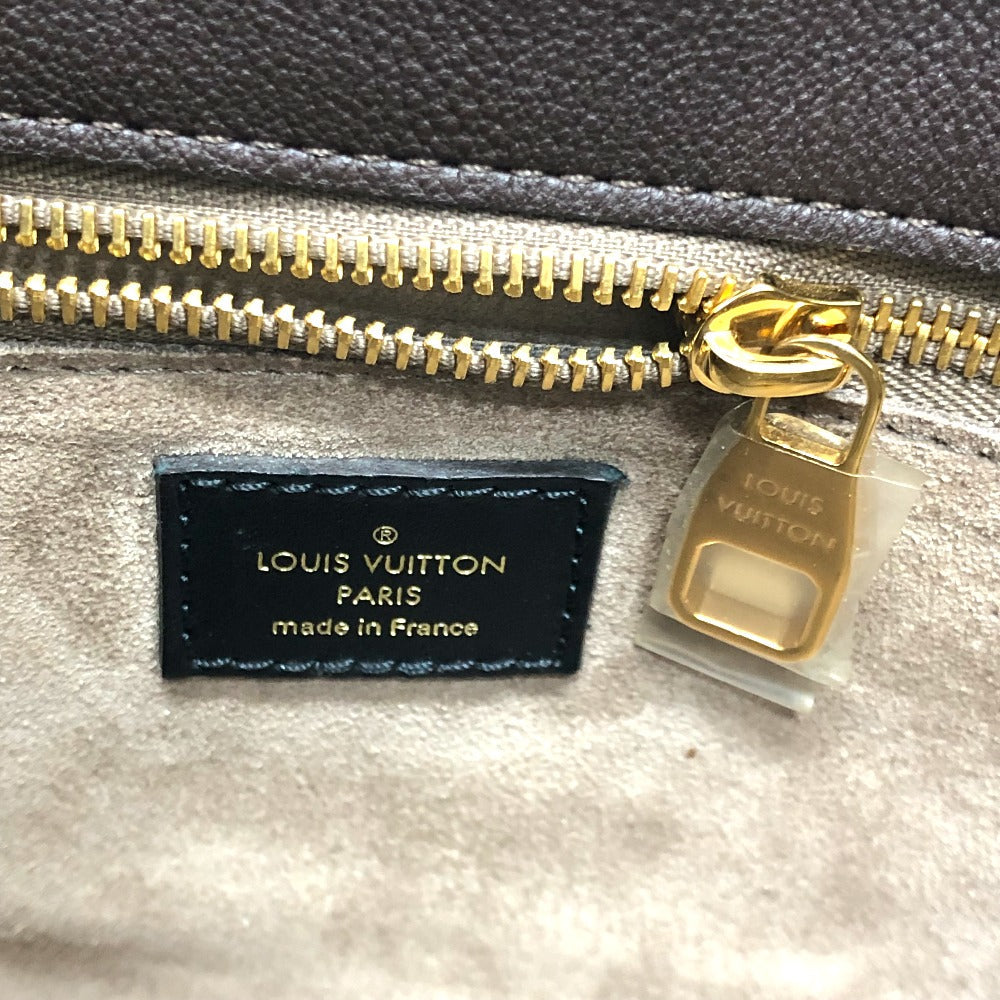 LOUIS VUITTON Handbag M41061 Monogram canvas, Cuir Orfevre leather Brown Monogram Tote W PM Women Used Authentic