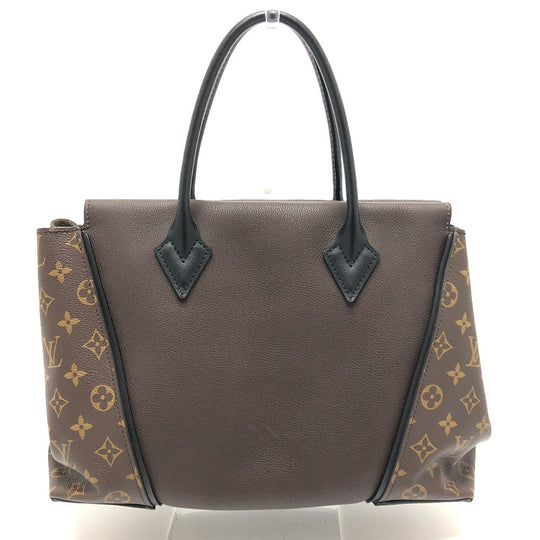 LOUIS VUITTON Handbag M41061 Monogram canvas, Cuir Orfevre leather Brown Monogram Tote W PM Women Used Authentic