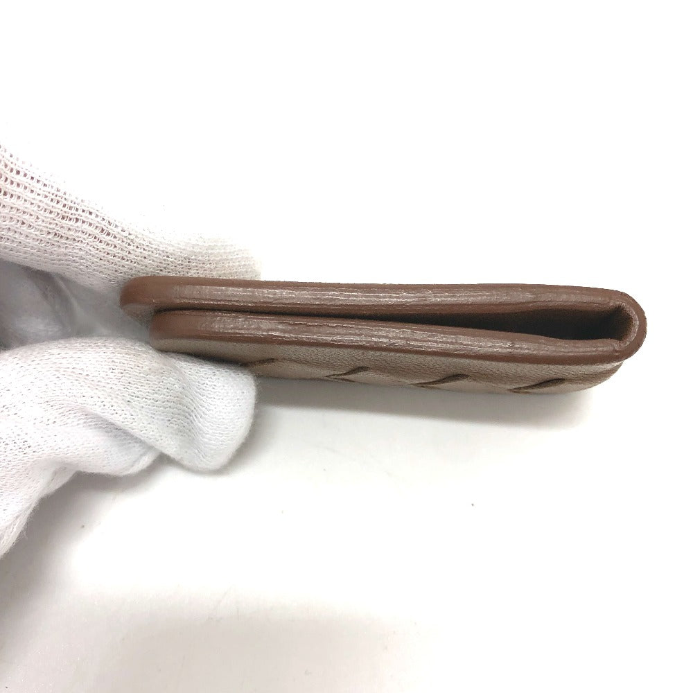 BOTTEGAVENETA Money clip 169719 leather Brown INTRECCIATO Nappa