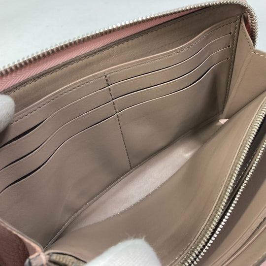 LOUIS VUITTON Long Wallet Purse M63103 Taurillon Clemence Leather pink Portefeuille comet Women Used Authentic