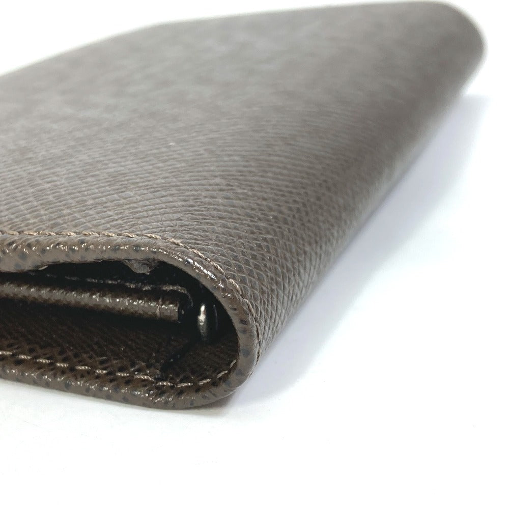 LOUIS VUITTON Long Wallet Purse M32578 Taiga Leather Brown Taiga Portefeuille Braza mens Used Authentic