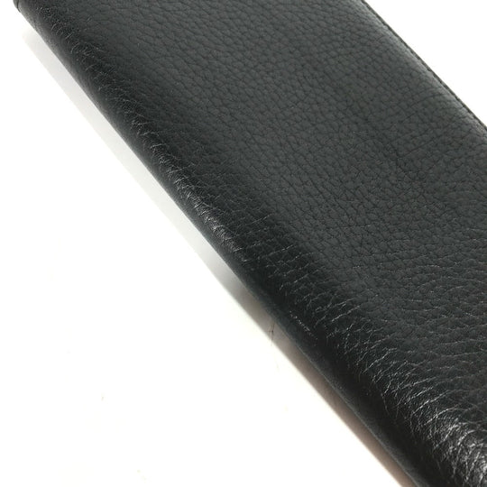 LOUIS VUITTON Long Wallet Purse M58192 Taurillon Clemence Leather black Long wallet Portefeuille Braza Women Used Authentic