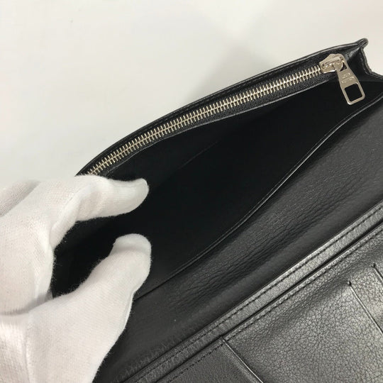 LOUIS VUITTON Long Wallet Purse M58192 Taurillon Clemence Leather black Long wallet Portefeuille Braza Women Used Authentic
