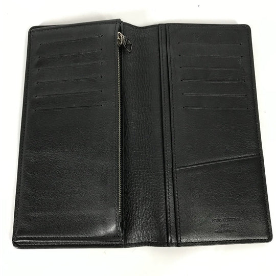 LOUIS VUITTON Long Wallet Purse M58192 Taurillon Clemence Leather black Long wallet Portefeuille Braza Women Used Authentic