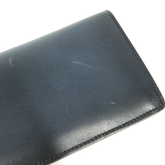 LOUIS VUITTON Long Wallet Purse M41899 leather Navy Cuir Ombre Portefeuille Blaza mens Used Authentic