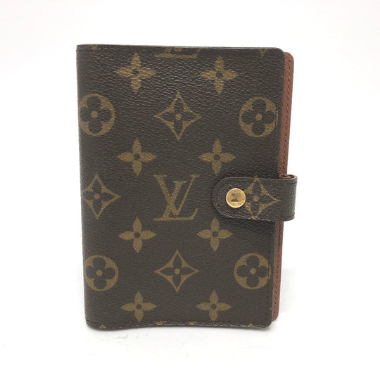 LOUIS VUITTON Notebook cover R20005 Monogram canvas Brown Monogram Agenda PM Women Used Authentic